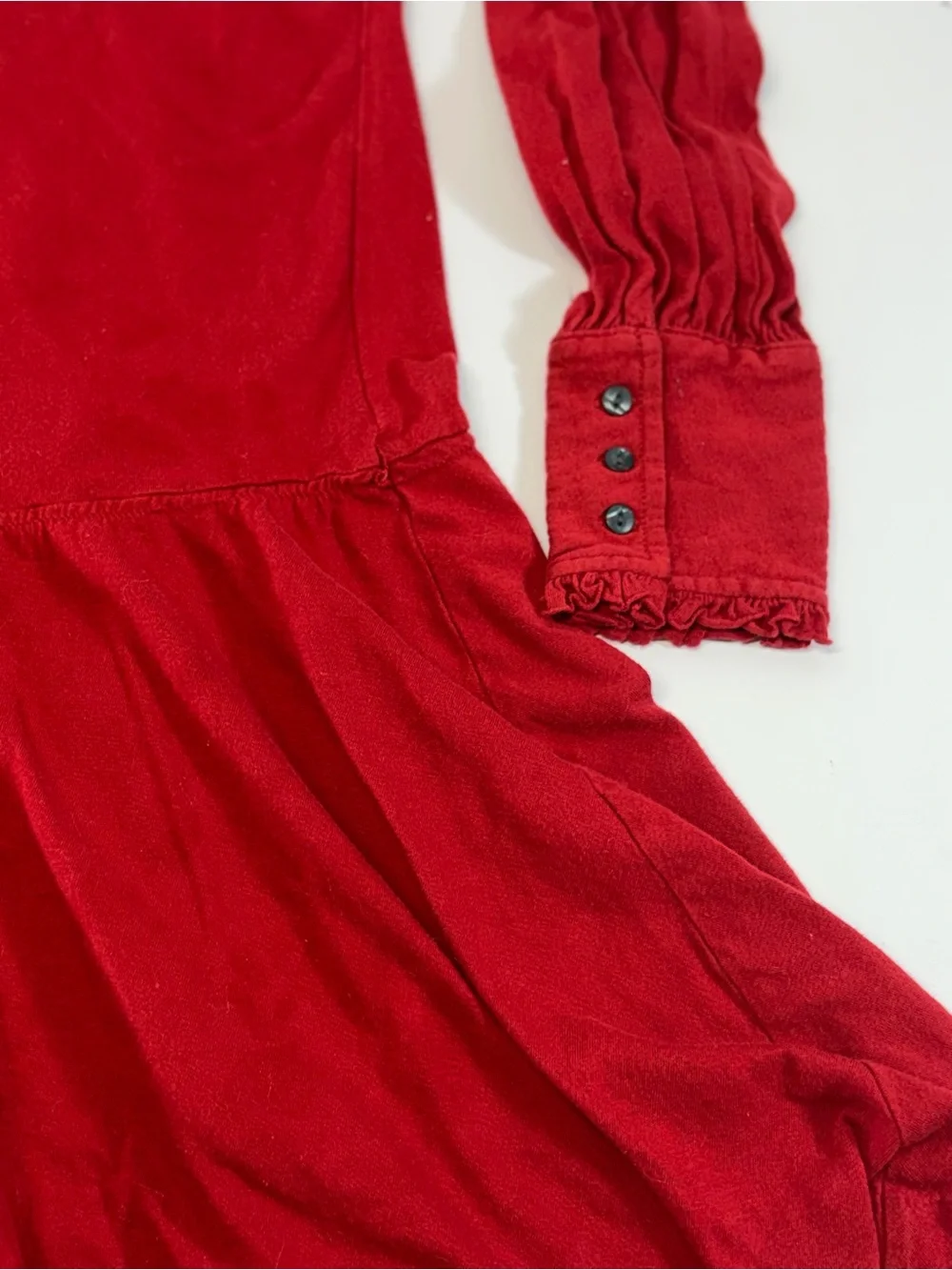 Ralph Lauren Childrenswear Red Ruffle Dress Size XL 16